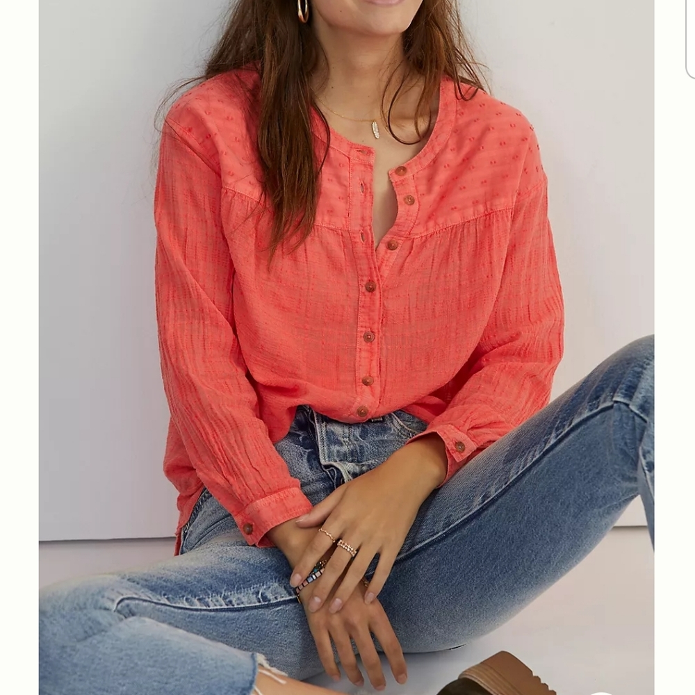 Anthropologie The Mila draped buttondown